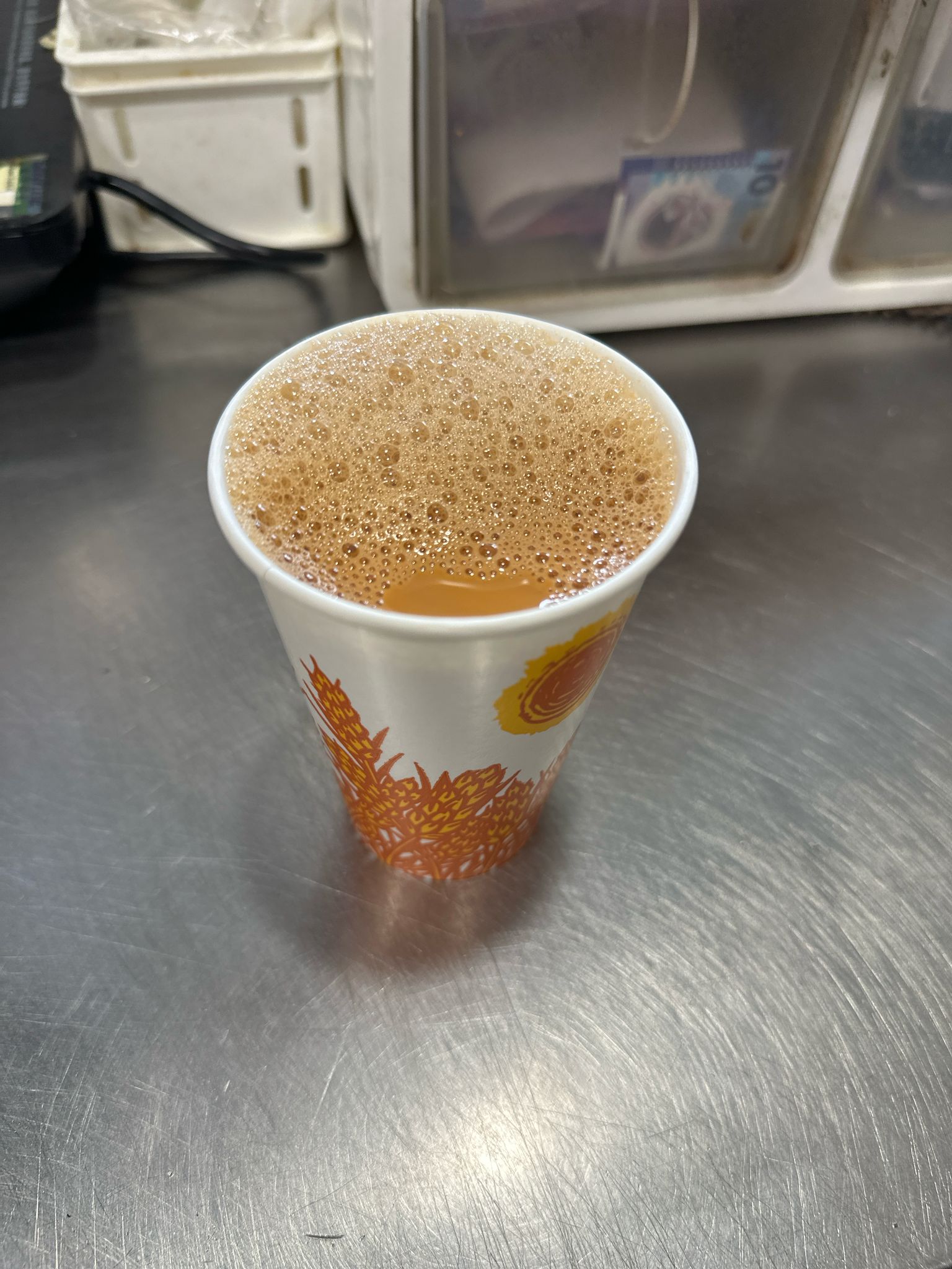 hot milk tea